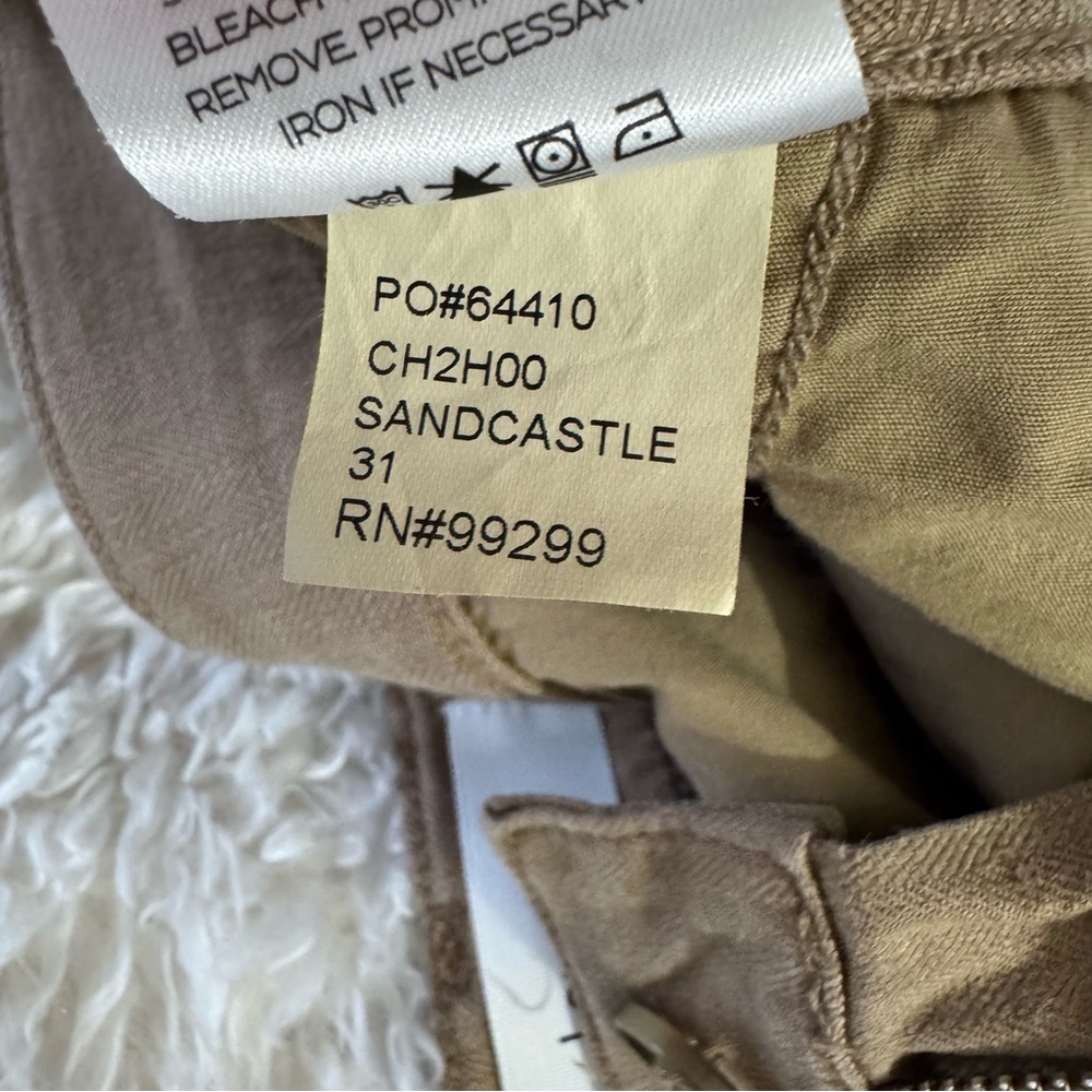 Level 99 Tallulah Wide Leg Linen lyocell Trousers Pants in Sandcastle Khaki 31 - Picture 10 of 14
